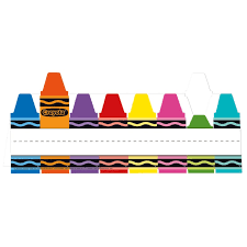 CRAYOLA NAME PLATES