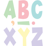 Chalkboard Brights Bold Block 4 Letters Combo Pack