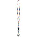 Colorful Paw Prints Lanyard