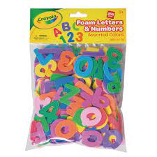 FOAM LETTERS & NUMBERS 266CT