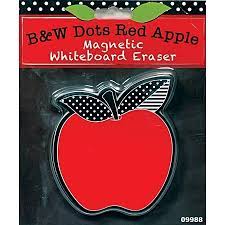 RED APPLE MAGNET WHITE BOARD ERASER