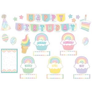 Pastel Pop Happy Birthday Mini Bulletin