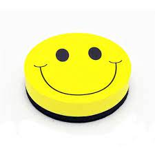 MAGNET WHITEBOARD ERASER SMILE FACE