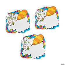 DR SEUSS OH THE PLACES PAPER CUT