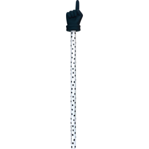 Black Painted Dots Hand Pointer