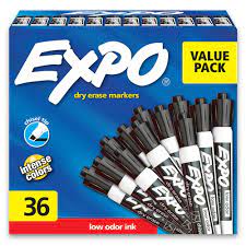 EXPO CHISEL DRYERASE MARKERS/UNIDAD