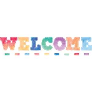 Watercolor Welcome Bulletin