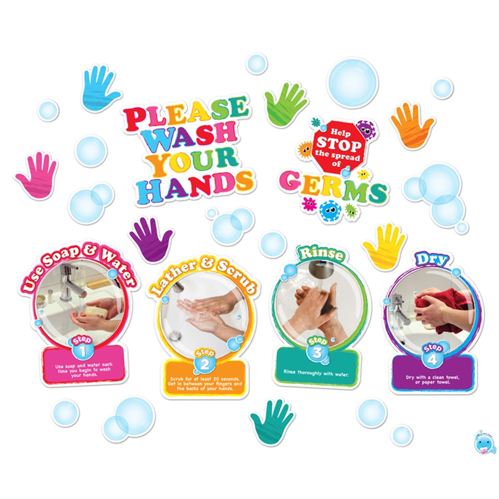 WASHING YOUR HANDS 36PCS MINI BULLETIN