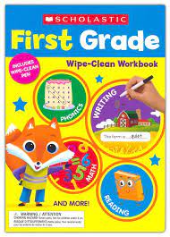 FIRST GRADE WIPE CLEAN WORKBOOK