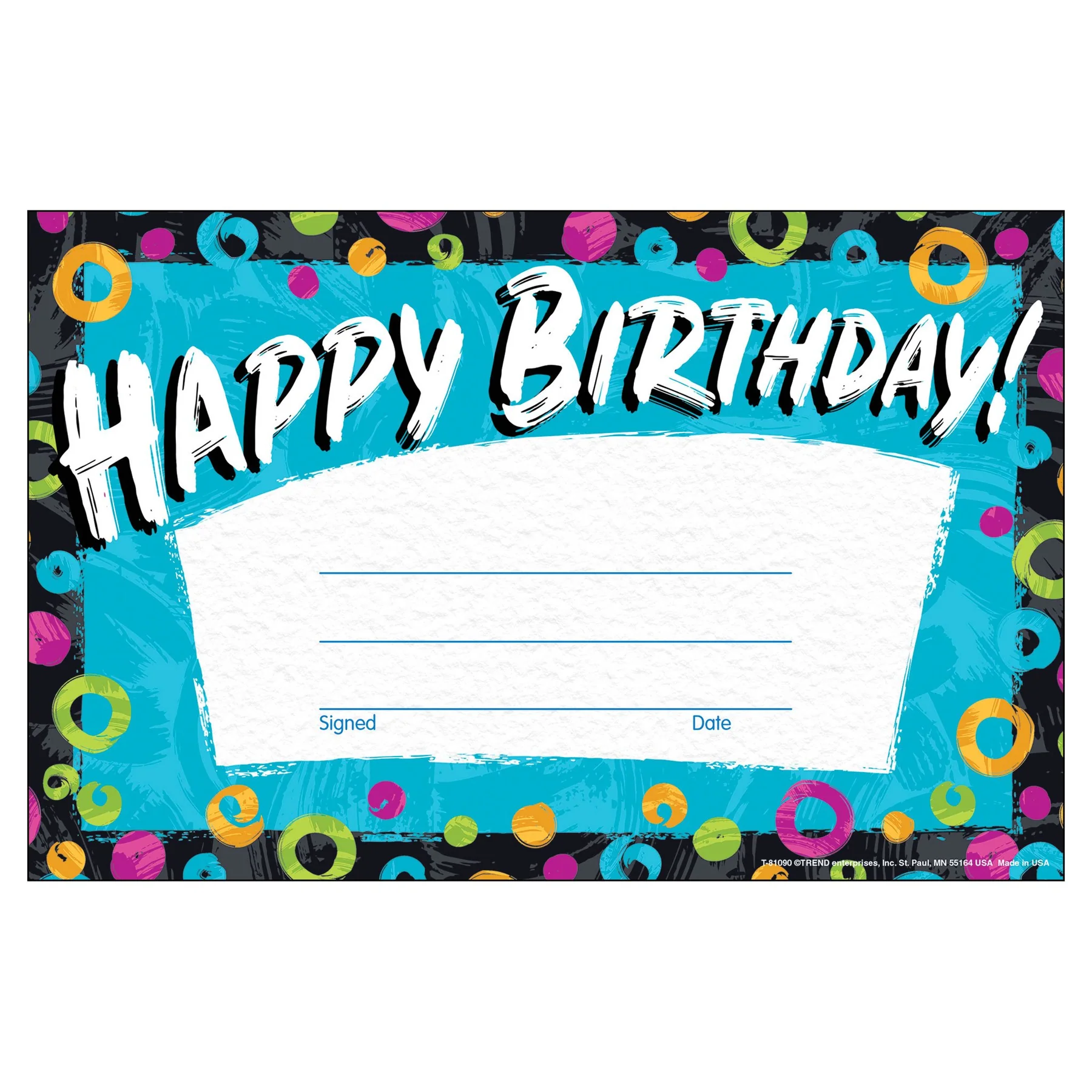 Color Harmony Birthday Recognition Awards