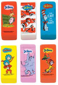 DR SEUSS BEVELED ERASERS PACK 48 (BORRADOR)
