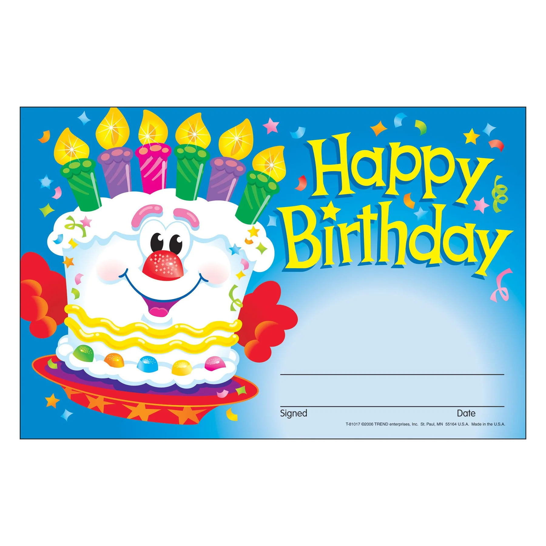 Happy Birthday Cake Recognition Awards