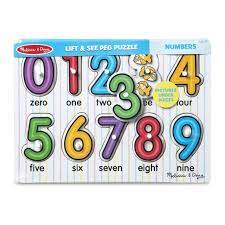 PEG PUZZLE FOR NUMBERS