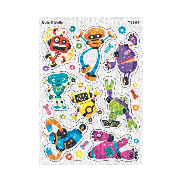 Bots & Bolts Sparkle Stickers