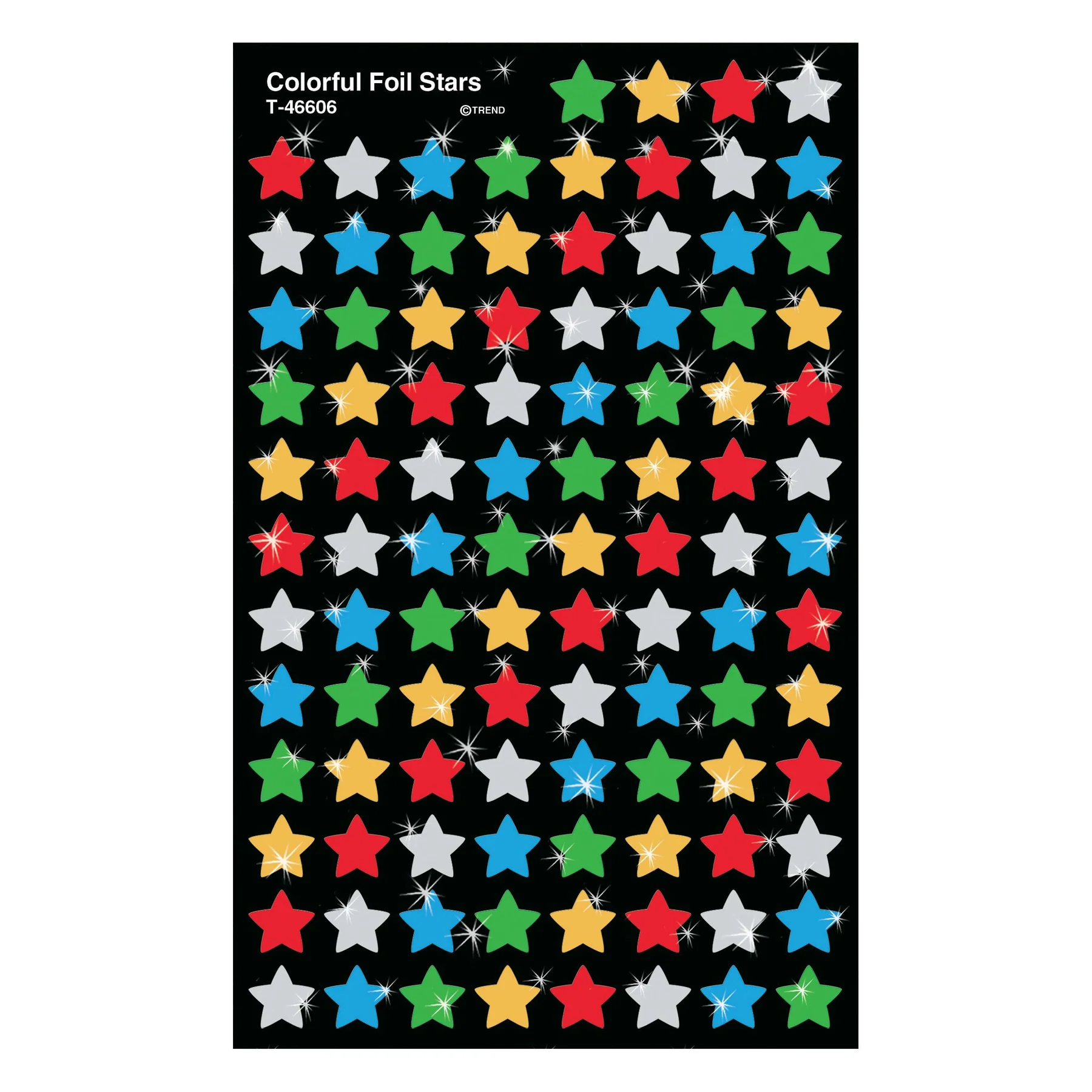 Colorful Stars superShapes Stickers Foil