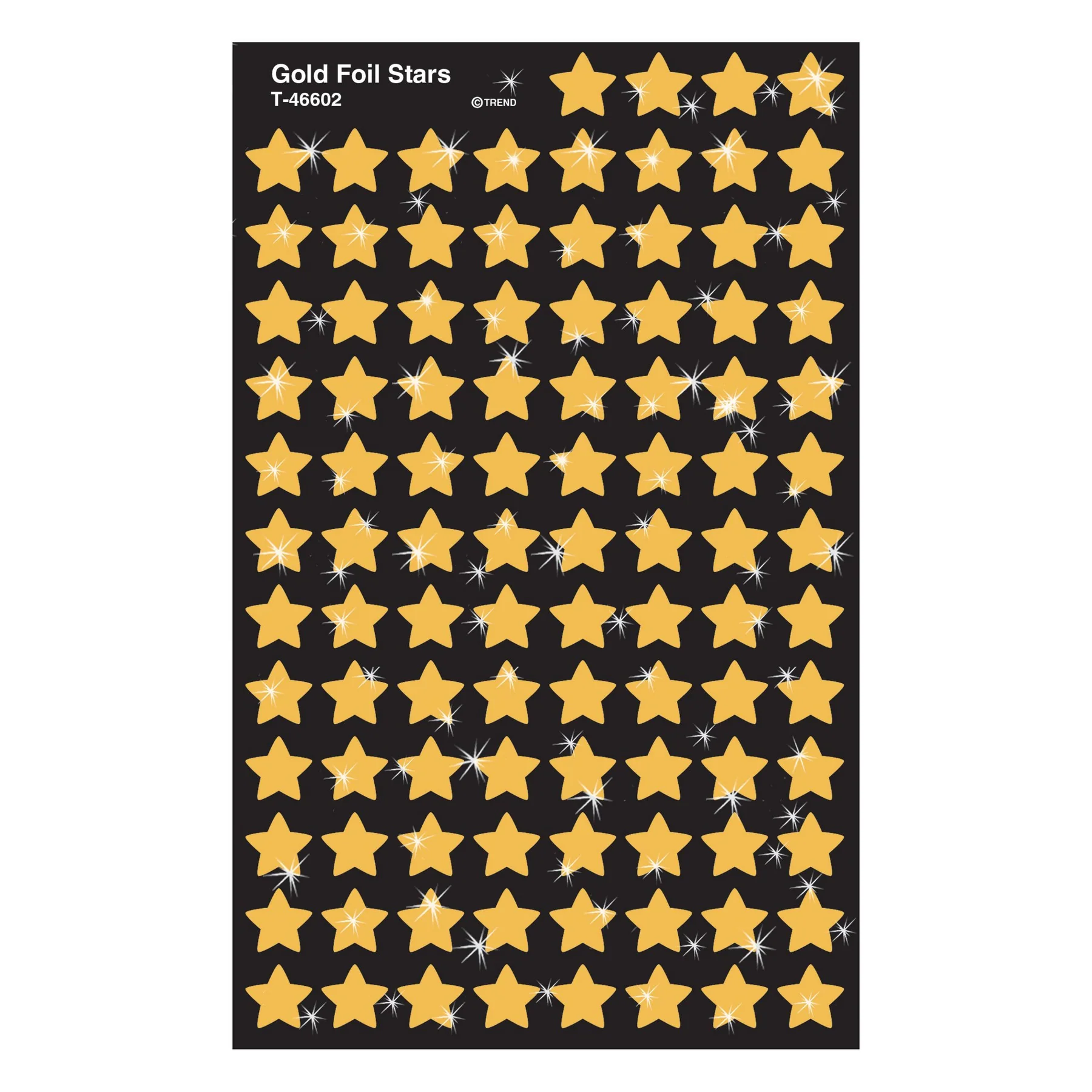 Gold Stars superShapes Stickers Foil