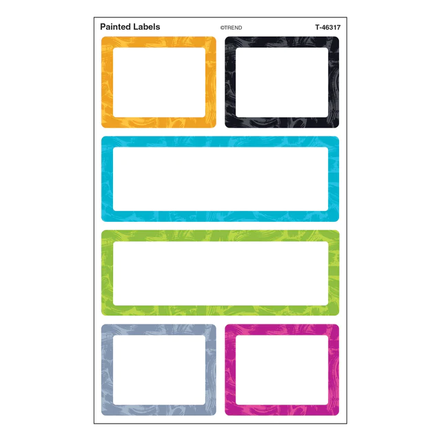 Color Harmony Painted Labels superShapes Stickers