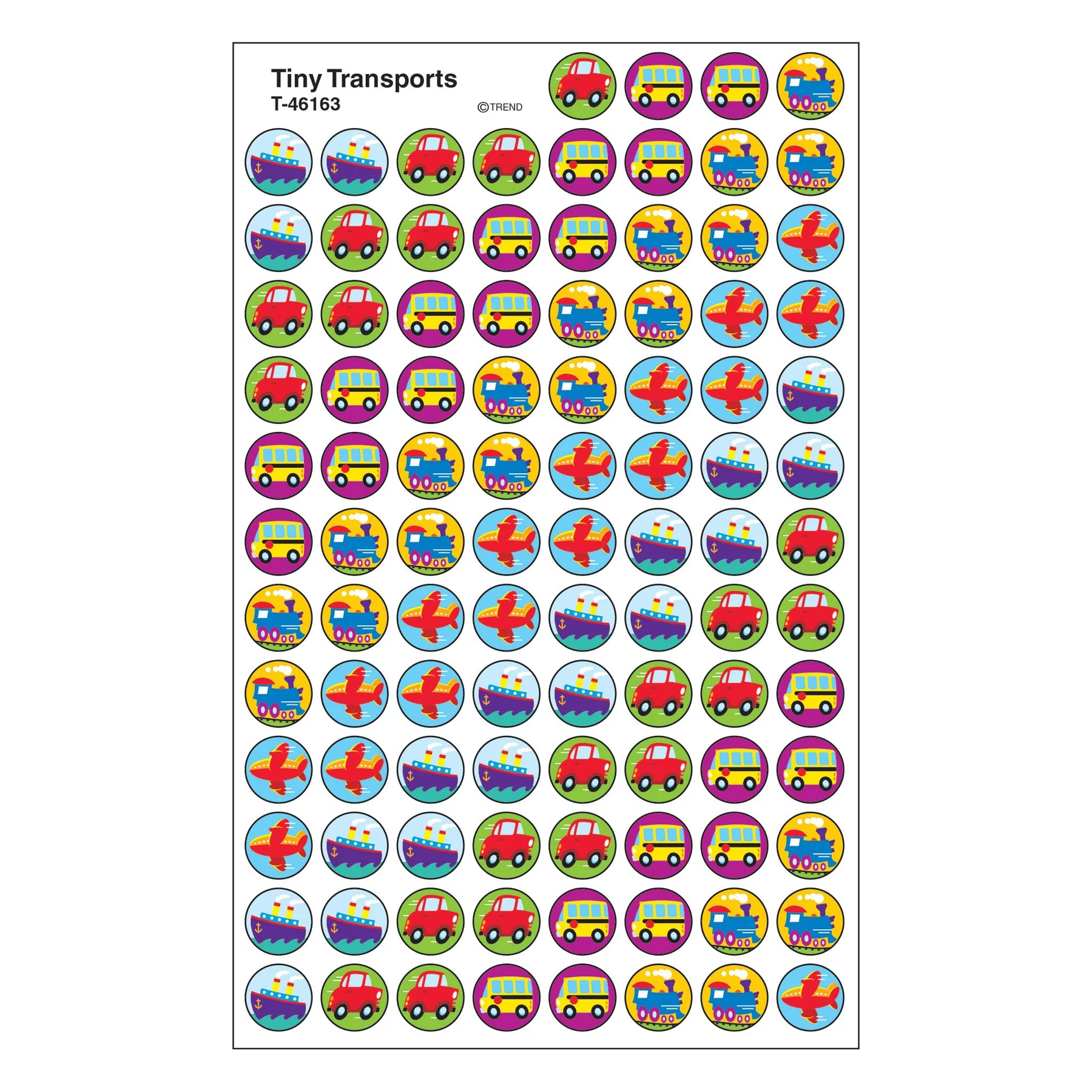 Tiny Transports superSpots Stickers