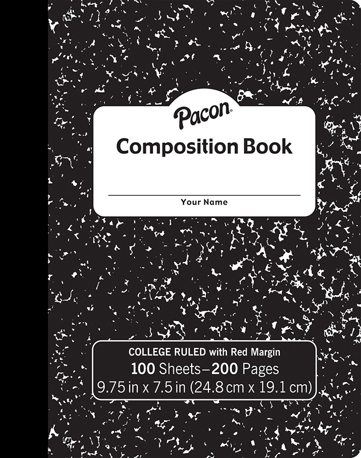 COMPOSITION BOOK 9/32 IN RULED WITH MARGIN