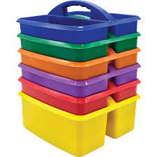 PRIMARY COLORS STORAGE CADDIES