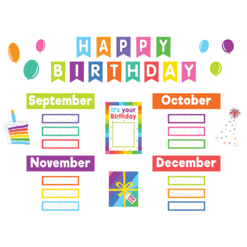 COLORFUL HAPPY BIRTHDAY MINI BULLETIN