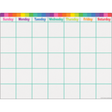 COLORFUL CALENDAR WRITE-ON/WIPE-OFF CHART