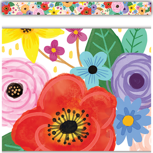 WILDFLOWERS STRAIGHT BORDER