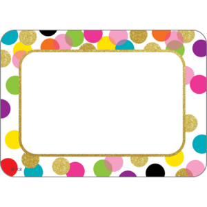 CONFETTI NAME TAGS