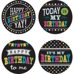 Chalkboard Brights Birthday Wear