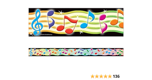 MUSICAL NOTES BORDERS TCR
