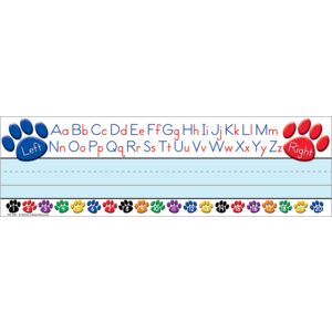 PAW PRINTS ALPHABET NAME PLATES