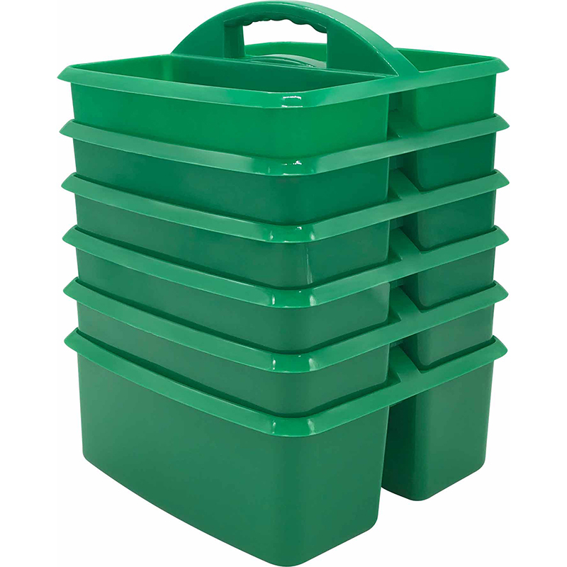 GREEN PLASTIC STORAGE CADDIES