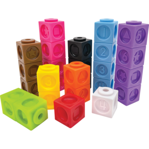 NUMBERS AND SHAPES CONNECTING CUBES