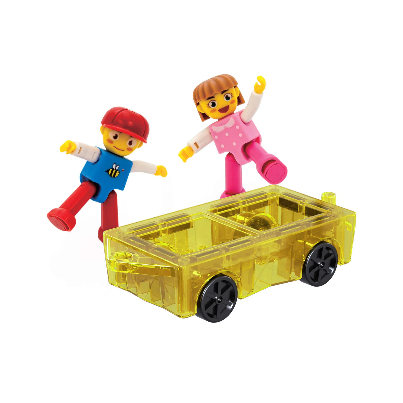 MAGNETIC MINI CAR AND 2 CHARACTER SET