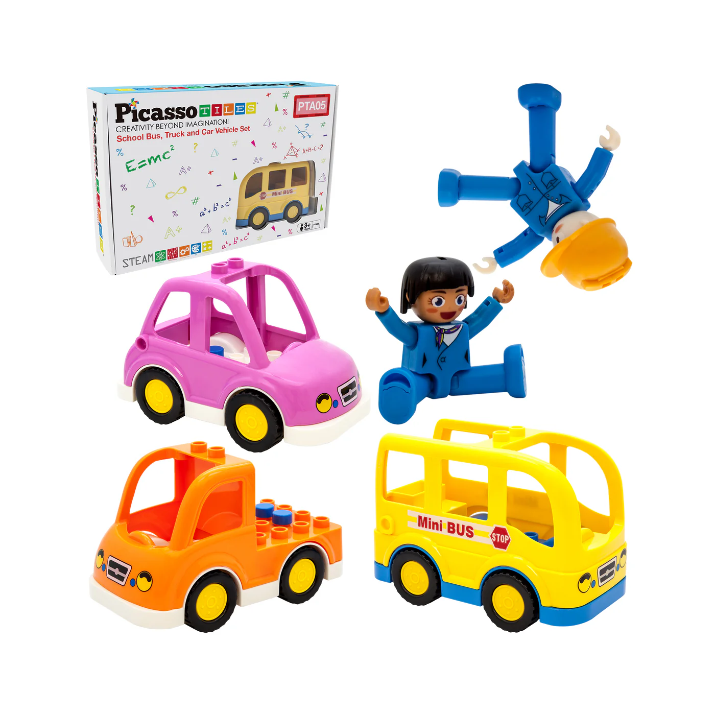 VEHICLES AND 2 CHARACTER FIGURES