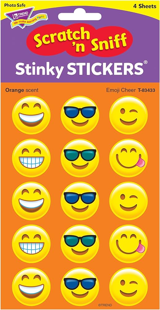 EMOJI CHEER! ORANGE STICKERS