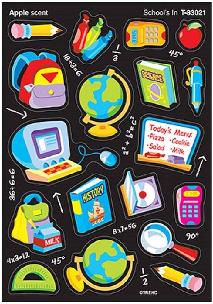 SCHOOLS IN APPLE STICKERS