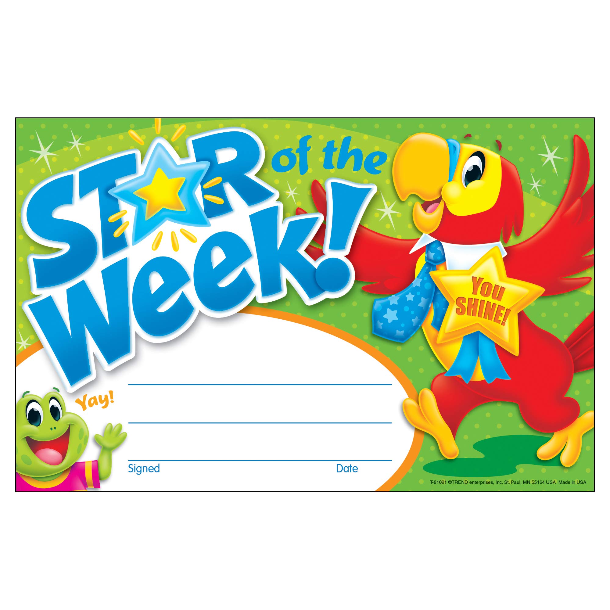 STAR OF THE WEEK!