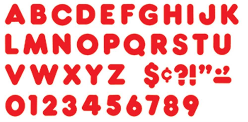RED 4-INCH READY LETTERS