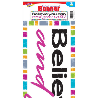 BELIEVE YOU CAN AND YOU WIIL! BANNER