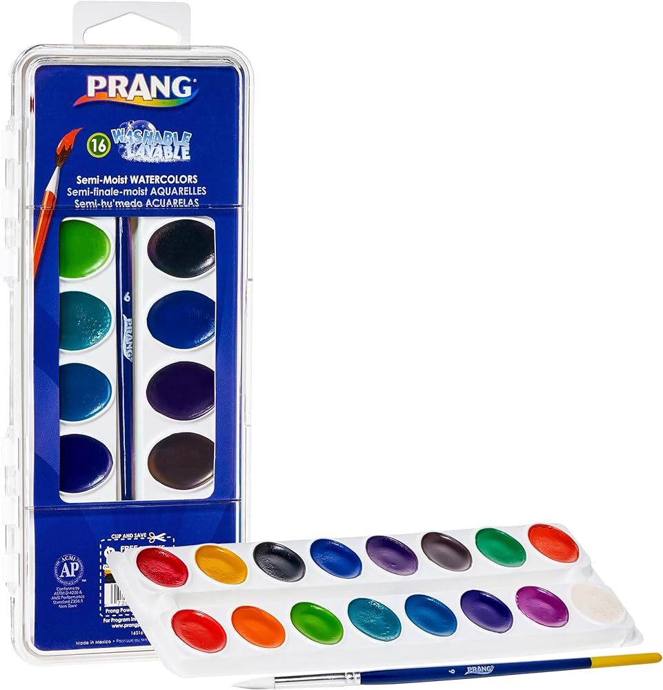 12 WATERCOLOR SET WITH BRUSH