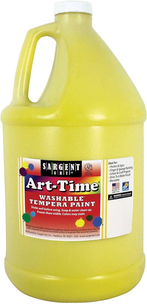 YELLOW ART-TIME WASHABLE PAINT