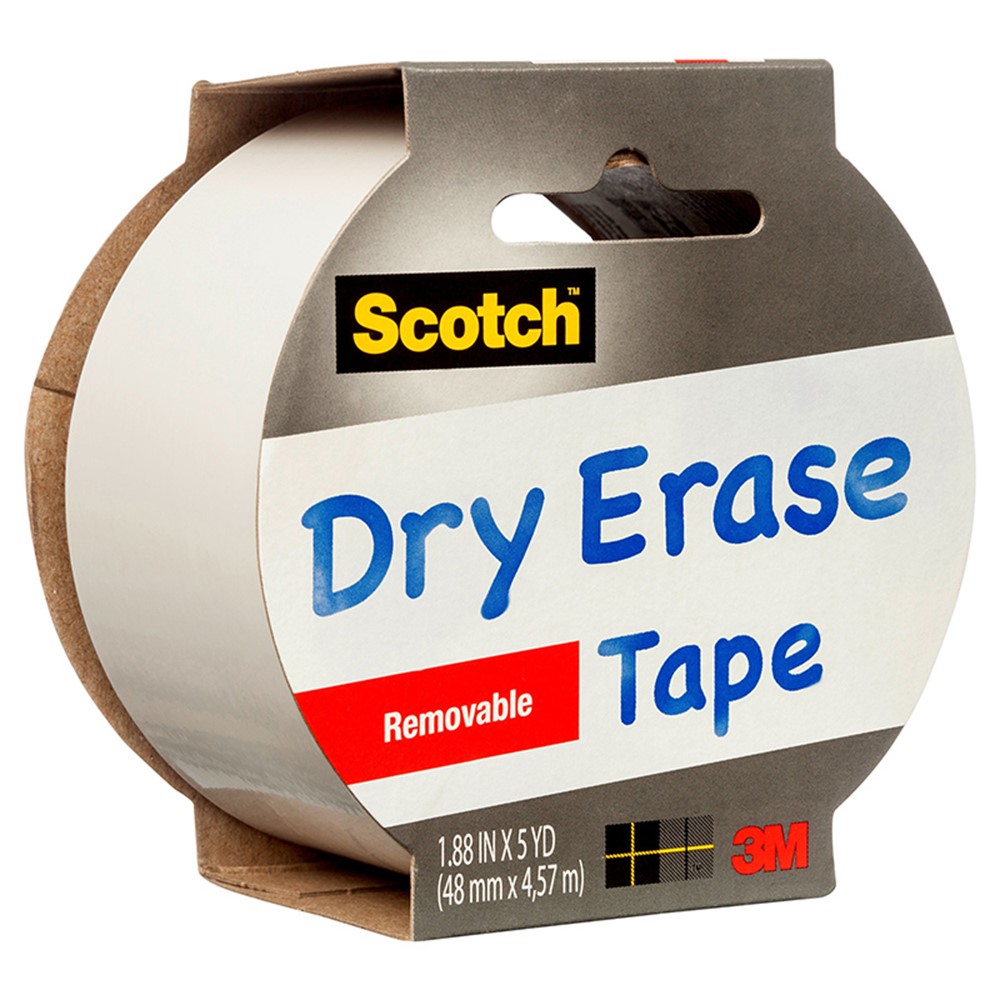 DRY ERASE TAPE WHITE 1.88IN X 5YD