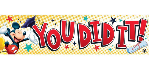 MICKEY GRADUATION CLASSROOM BANNER