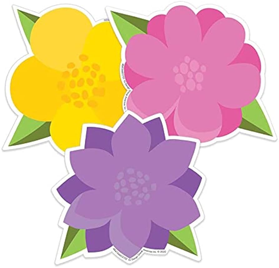 A TEACHEBLE TOWN FLOWER CUT OUTS