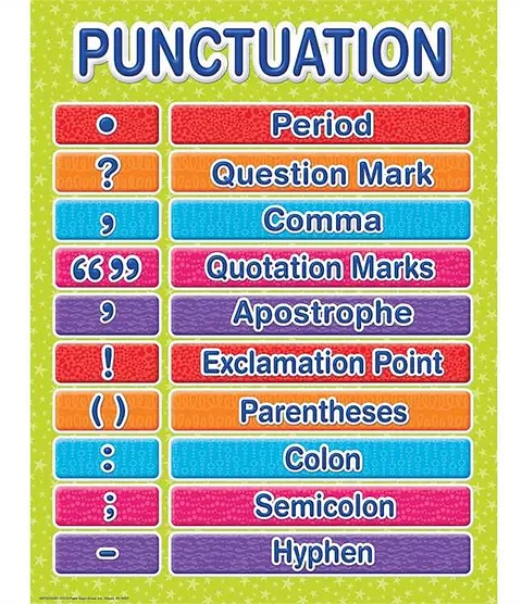 COLOR MY WOLD PUNCTUATION