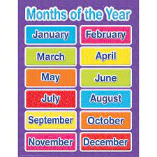 COLOR MY WORLD MONTHS OF THE YEAR