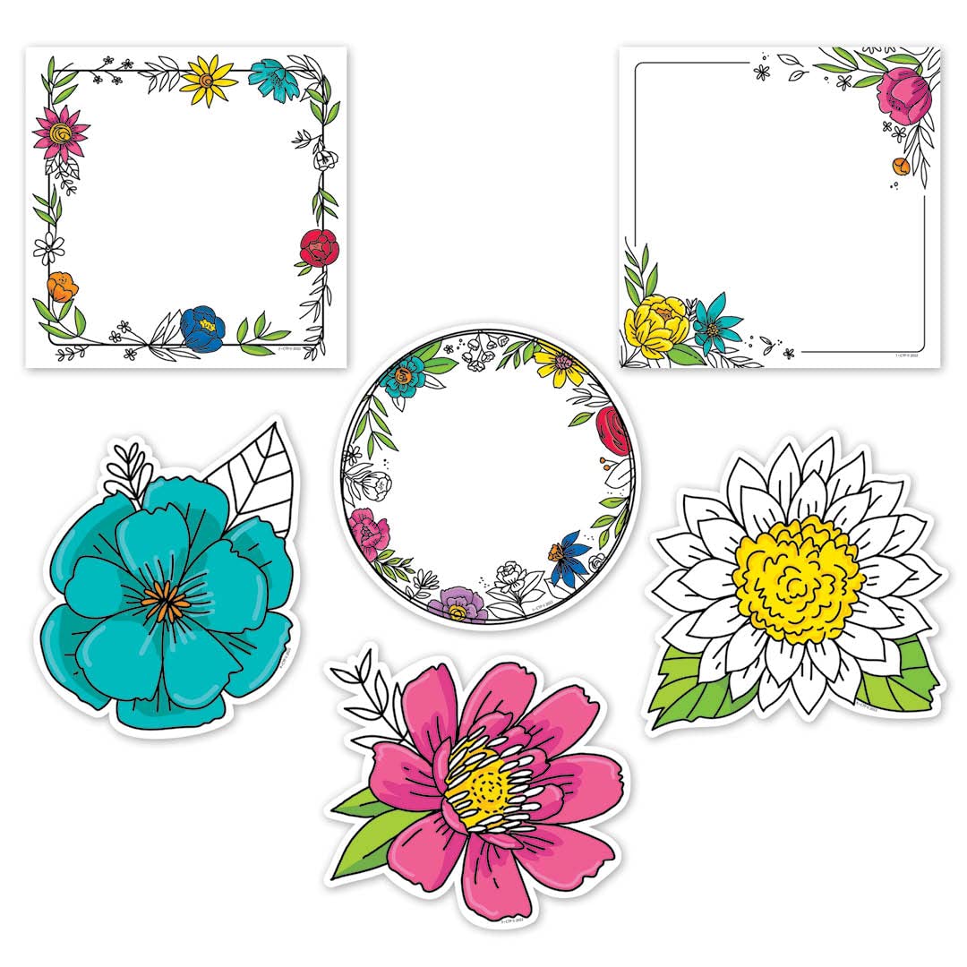 DOODLY BLOOMS CUT OUTS