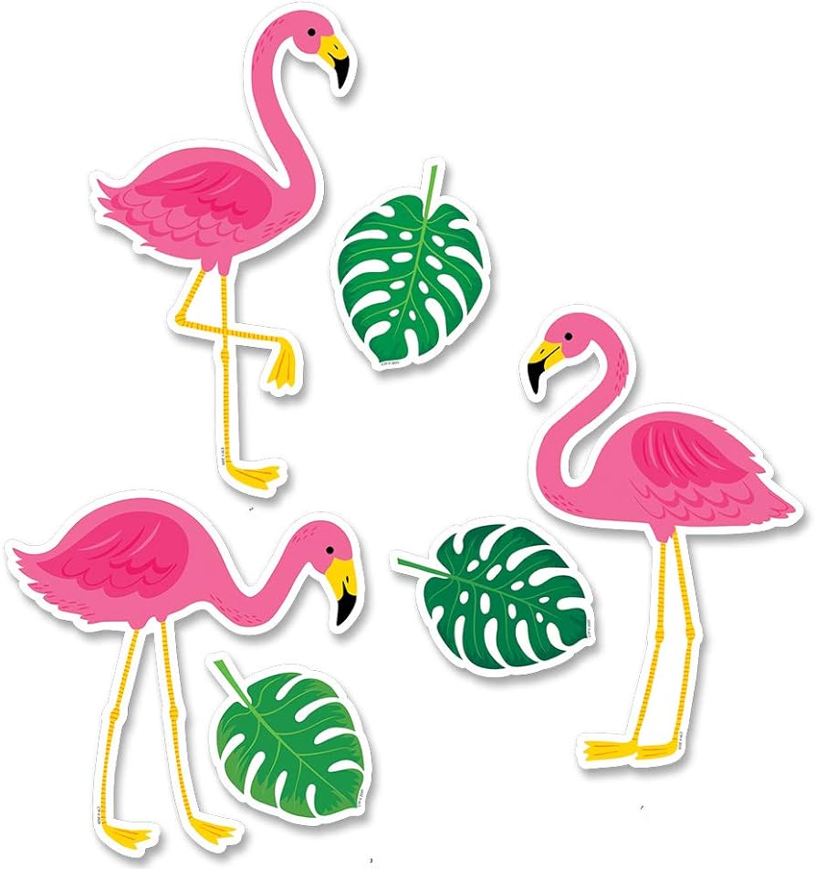 PALM PARADISE FLAMINGO CUT-OUTS