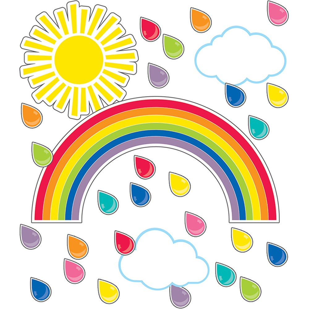 Giant Rainbow Bulletin Board Set